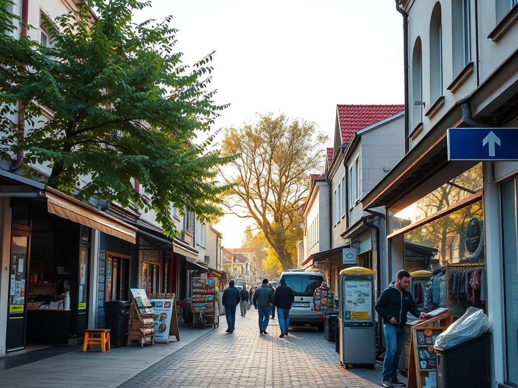 Herb Starachowic z informacją o dotacji 80 mln zł i darmowym prawie jazdy dla uczniów